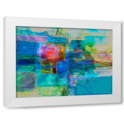 Eclipse IV White Modern Wood Framed Art Print by Tienhaara, Michael