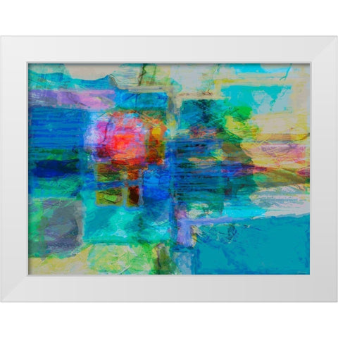 Eclipse IV White Modern Wood Framed Art Print by Tienhaara, Michael