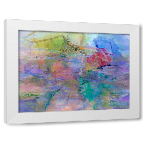 Impressions IV White Modern Wood Framed Art Print by Tienhaara, Michael