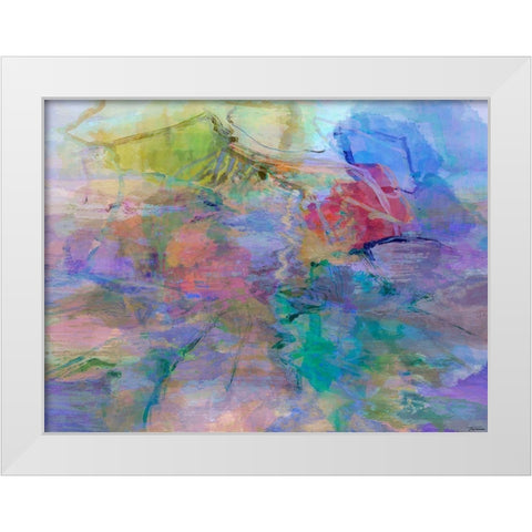 Impressions IV White Modern Wood Framed Art Print by Tienhaara, Michael
