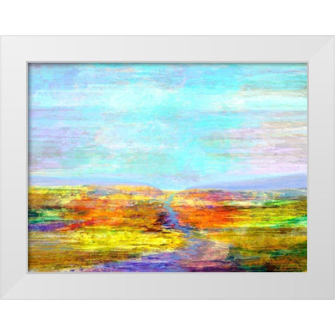 Visions II White Modern Wood Framed Art Print by Tienhaara, Michael
