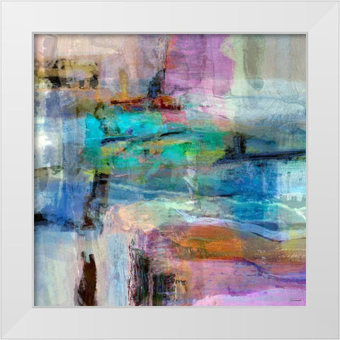 Chroma II White Modern Wood Framed Art Print by Tienhaara, Michael