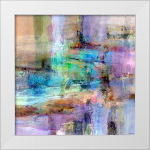 Chroma III White Modern Wood Framed Art Print by Tienhaara, Michael