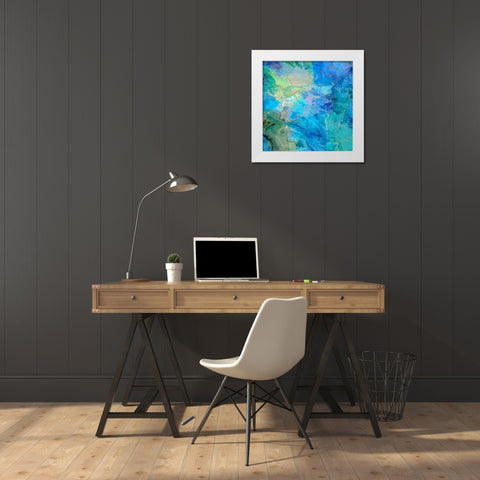 Random III White Modern Wood Framed Art Print by Tienhaara, Michael
