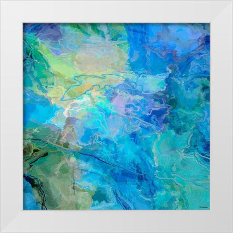 Random III White Modern Wood Framed Art Print by Tienhaara, Michael
