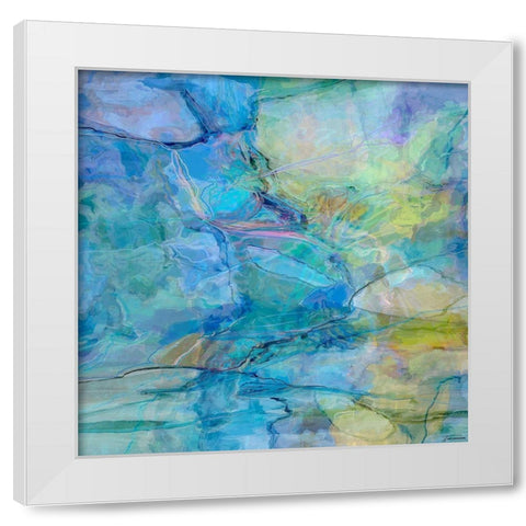 Random IV White Modern Wood Framed Art Print by Tienhaara, Michael