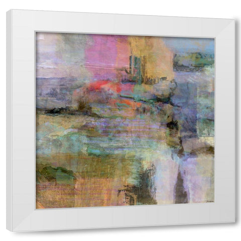Chroma I White Modern Wood Framed Art Print by Tienhaara, Michael