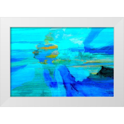Emanate I White Modern Wood Framed Art Print by Tienhaara, Michael