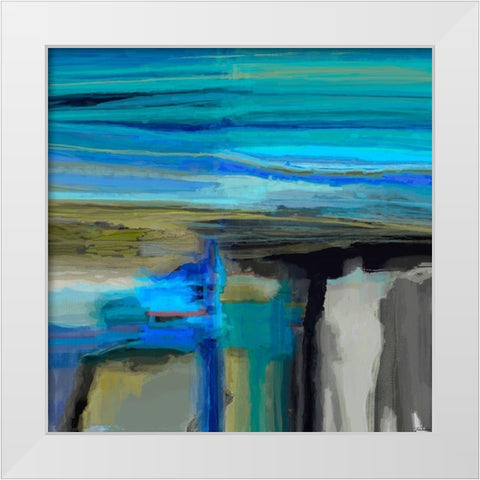 Eternal I White Modern Wood Framed Art Print by Tienhaara, Michael