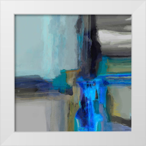 Extraction II White Modern Wood Framed Art Print by Tienhaara, Michael