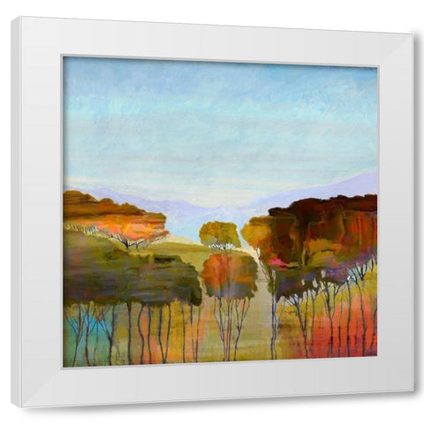 Harmony IV White Modern Wood Framed Art Print by Tienhaara, Michael