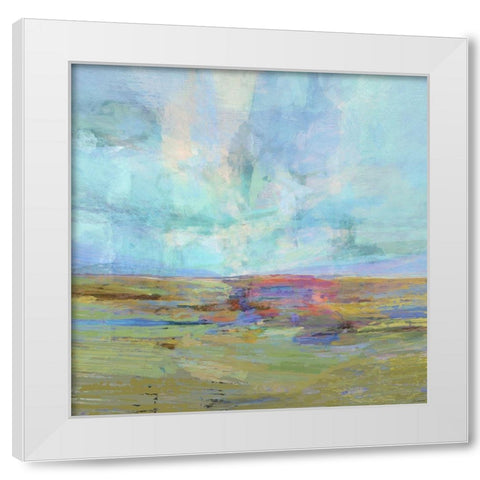 Inclusion I White Modern Wood Framed Art Print by Tienhaara, Michael