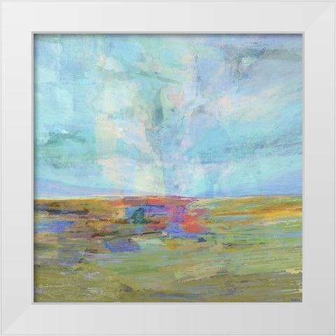 Inclusion II White Modern Wood Framed Art Print by Tienhaara, Michael