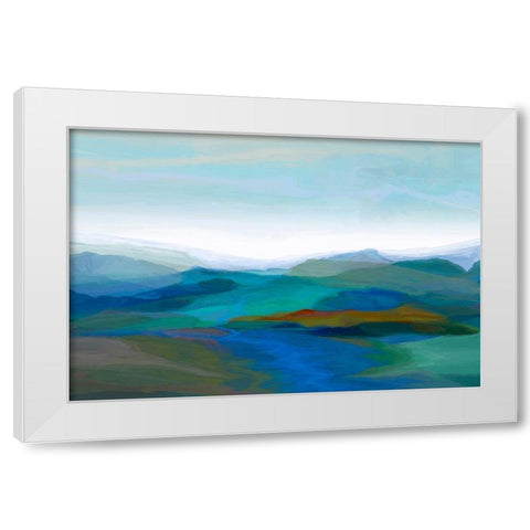 Majestic II White Modern Wood Framed Art Print by Tienhaara, Michael