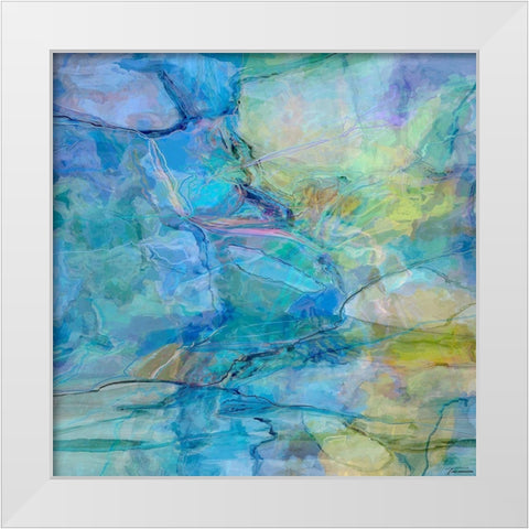 Random IV White Modern Wood Framed Art Print by Tienhaara, Michael