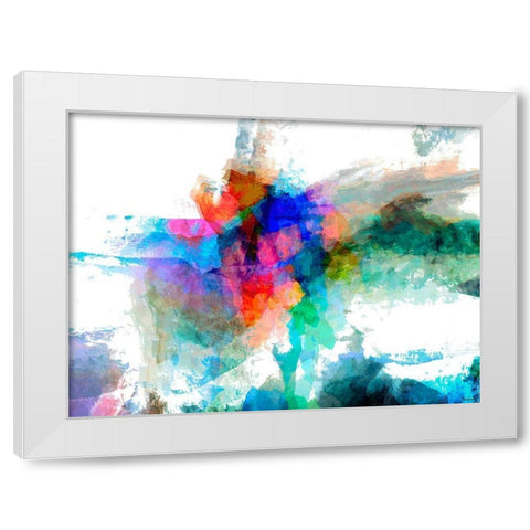 Spatial IV White Modern Wood Framed Art Print by Tienhaara, Michael