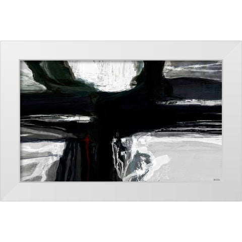 Sculpture II White Modern Wood Framed Art Print by Tienhaara, Michael