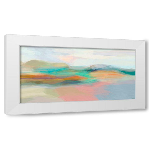 Stratum I White Modern Wood Framed Art Print by Tienhaara, Michael