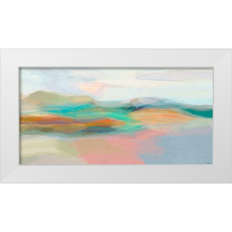 Stratum I White Modern Wood Framed Art Print by Tienhaara, Michael