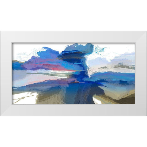 Textures III White Modern Wood Framed Art Print by Tienhaara, Michael