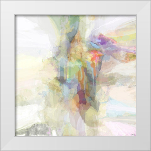 Series I White Modern Wood Framed Art Print by Tienhaara, Michael