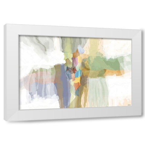 Evolve I White Modern Wood Framed Art Print by Tienhaara, Michael
