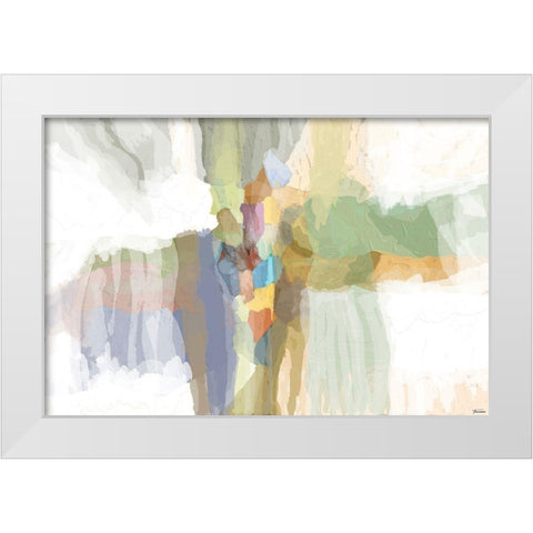 Evolve I White Modern Wood Framed Art Print by Tienhaara, Michael