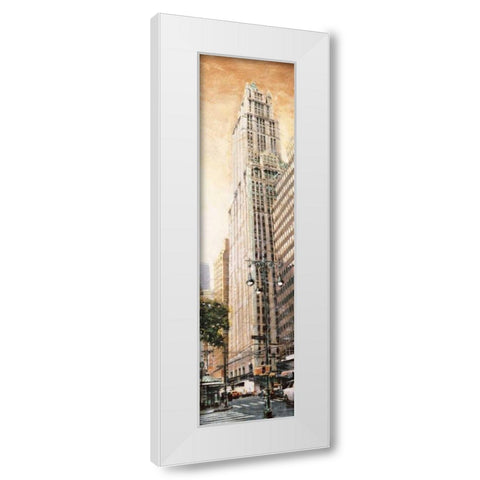 The Woolworth Building White Modern Wood Framed Art Print by Daniels, Matthew