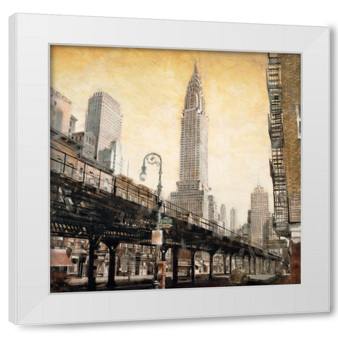 The Chrysler Building from the White Modern Wood Framed Art Print by Daniels, Matthew