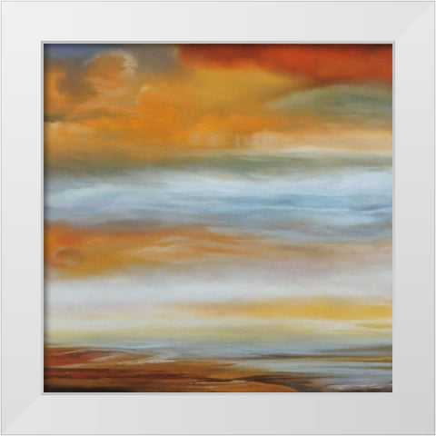 Earth and Sky I White Modern Wood Framed Art Print by Russel, Matt