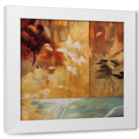 Inspire I White Modern Wood Framed Art Print by Carter, Natalie