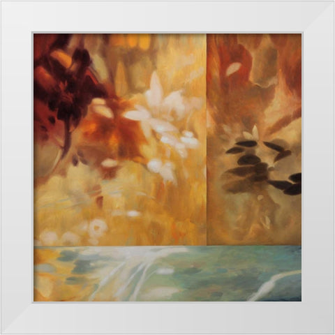 Inspire I White Modern Wood Framed Art Print by Carter, Natalie