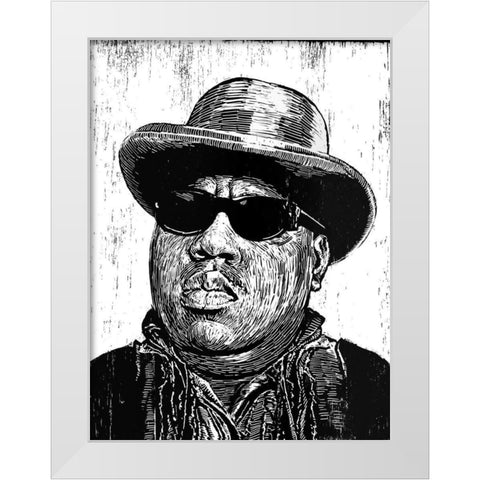 Biggie White Modern Wood Framed Art Print by Shigley, Neil