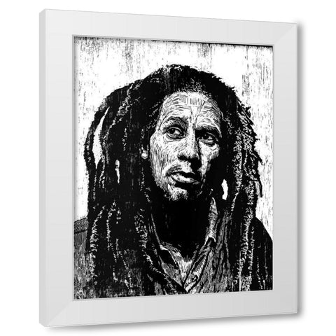 Marley White Modern Wood Framed Art Print by Shigley, Neil
