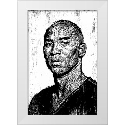 Kobe White Modern Wood Framed Art Print by Shigley, Neil