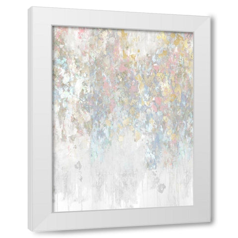 Cascade Pink White Modern Wood Framed Art Print by Robbins, Nikki