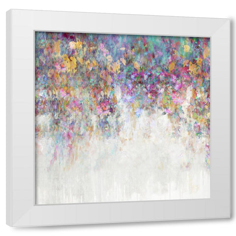 Cascading II White Modern Wood Framed Art Print by Robbins, Nikki