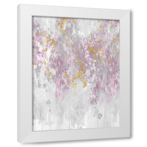 Cascading Blush White Modern Wood Framed Art Print by Robbins, Nikki