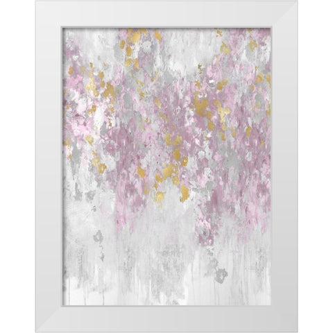 Cascading Blush White Modern Wood Framed Art Print by Robbins, Nikki