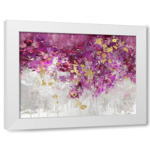 Charmed Magenta White Modern Wood Framed Art Print by Robbins, Nikki