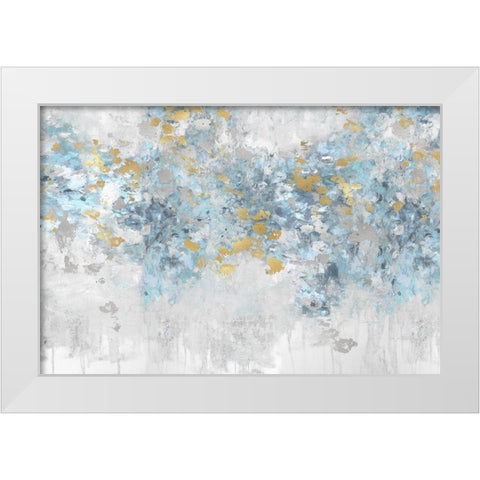 Charmed Aqua White Modern Wood Framed Art Print by Robbins, Nikki