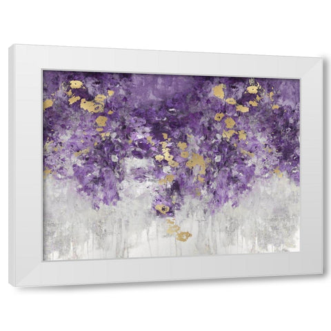 Charmed Purple White Modern Wood Framed Art Print by Robbins, Nikki