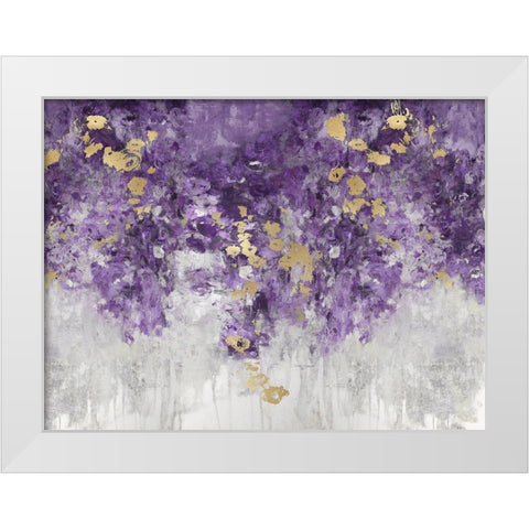 Charmed Purple White Modern Wood Framed Art Print by Robbins, Nikki