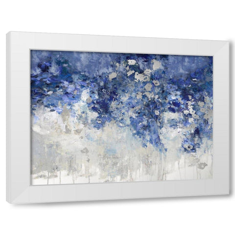 Charmed Indigo White Modern Wood Framed Art Print by Robbins, Nikki