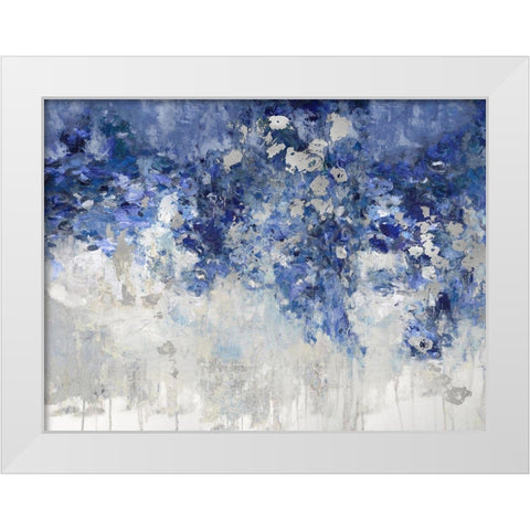 Charmed Indigo White Modern Wood Framed Art Print by Robbins, Nikki