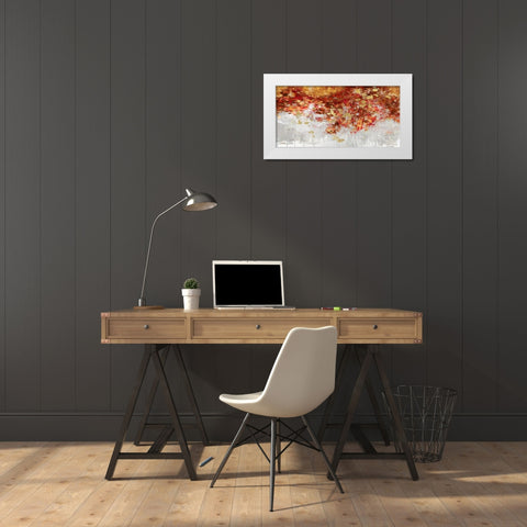 Charmed with Reds White Modern Wood Framed Art Print by Robbins, Nikki