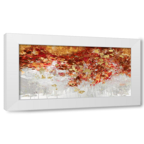 Charmed with Reds White Modern Wood Framed Art Print by Robbins, Nikki