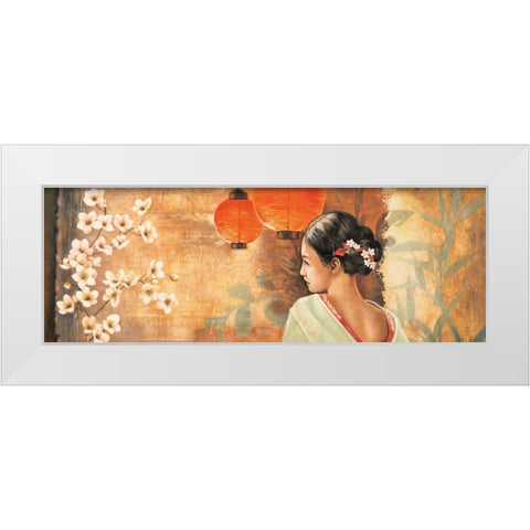 Precious Moment White Modern Wood Framed Art Print by Martinay, Nicole