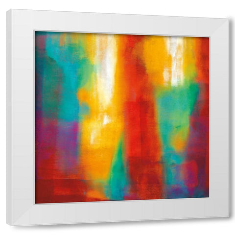 Lust For Life I White Modern Wood Framed Art Print by Rhodes, Natalie