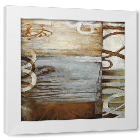 Crossroads II White Modern Wood Framed Art Print by Stevens, Nick